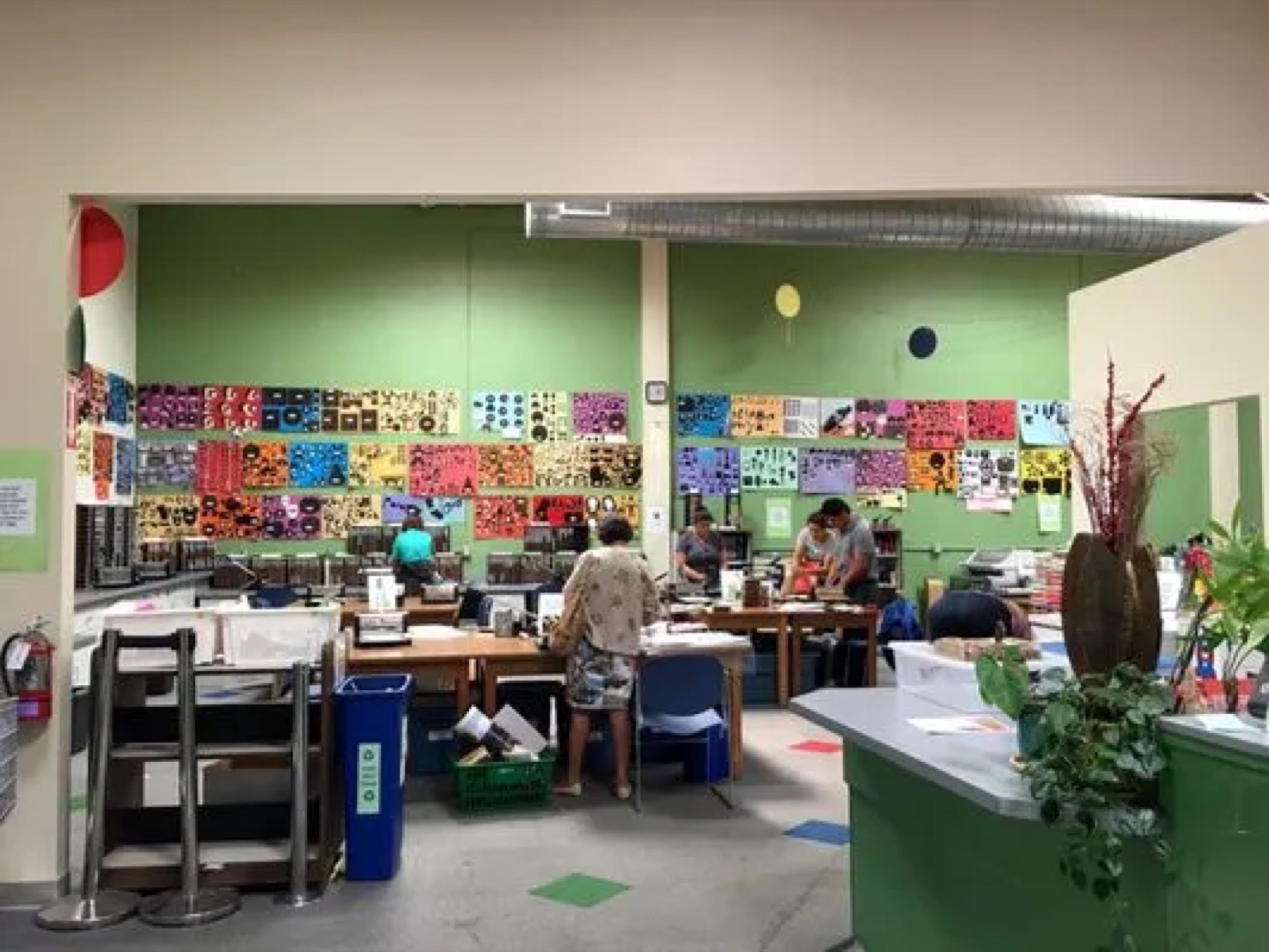 RAFT workroom where classroom kits are assembled